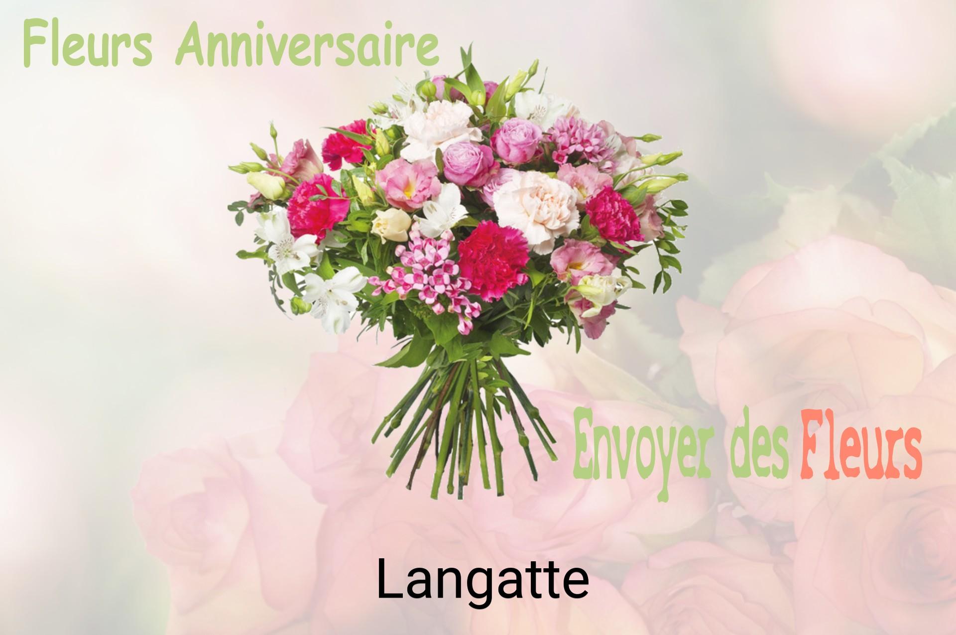 Bouquet de fleurs d’anniversaire livré à Langatte