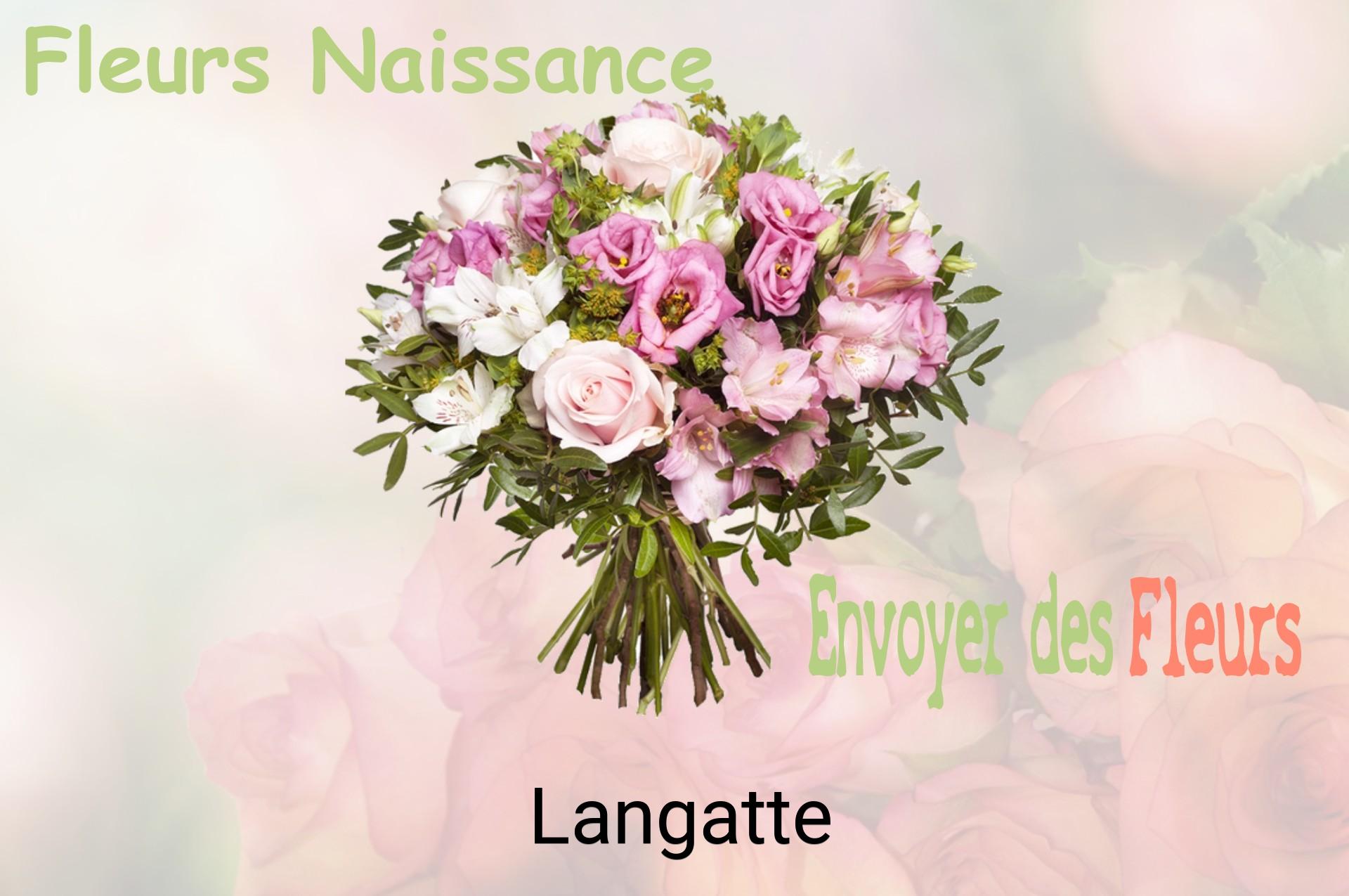 Bouquet de fleurs de naissance livré à Langatte